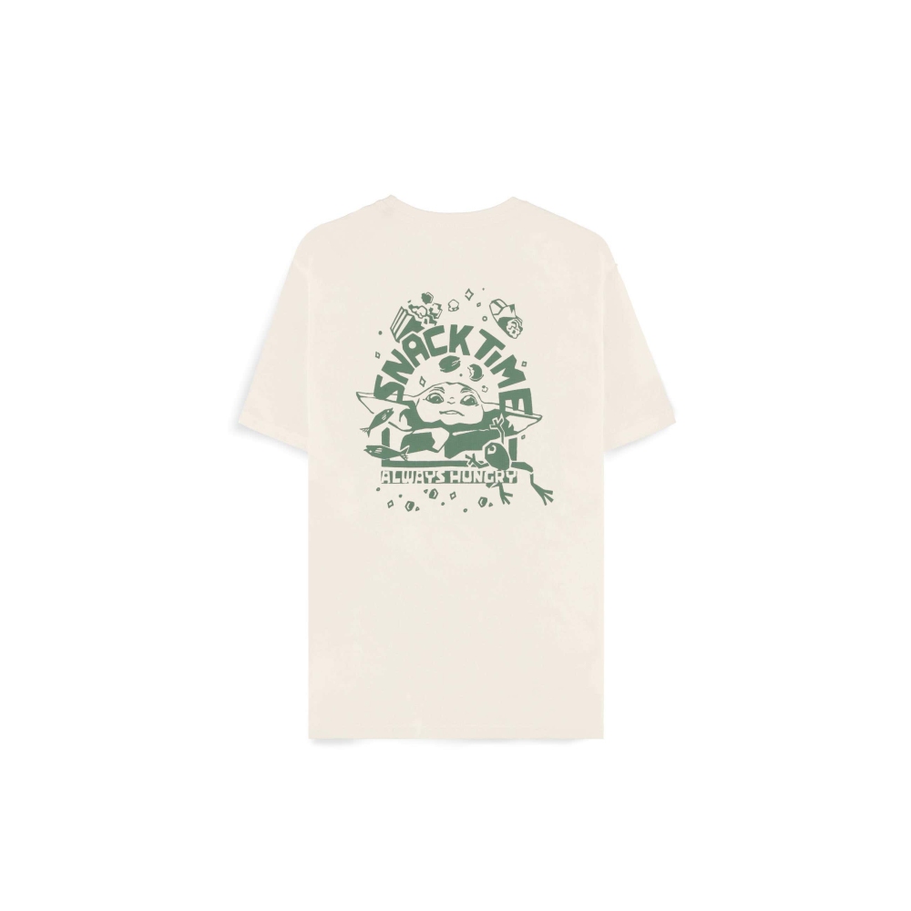 Disney Star Wars The Mandalorian - Grogu Unisexe Tshirt - Blanc cassé